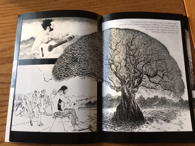 Alcune pagine del Graphic Novel Musica sulle Bocche di Bogdan Lupescu